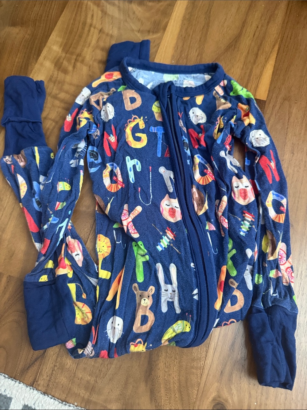 Little Sleepies Alphabet Friends 12-18 mo Zippy
